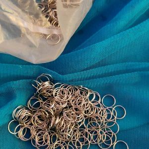 100 Silver Loops For Jewellery Making