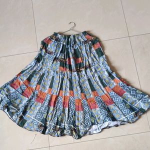 Multicolor Midi Skirt