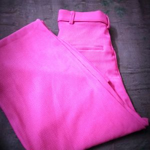 Dark Pink Colour Cotrise Pant