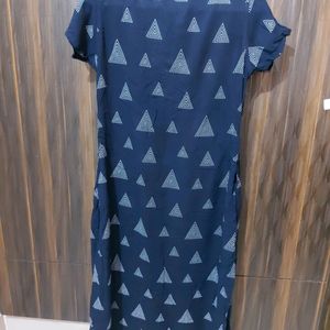 Long Kurta Blue Colour