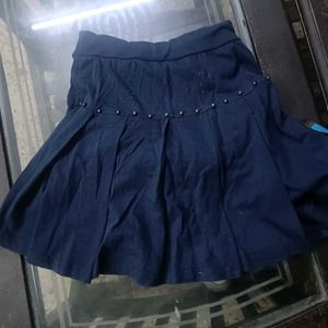 Navy Blue Divider Skirt For 5-6 Years Girl