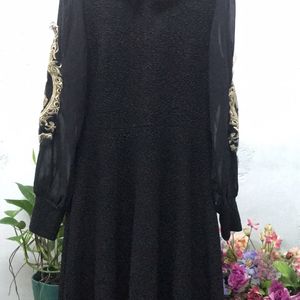 Black N Gold design Dress