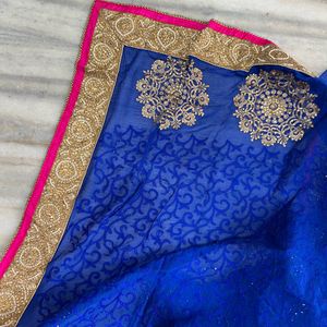 Beautiful Blue Saree