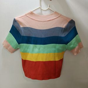 Multicolour Fitted Top