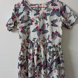 Butterfly Print Peplum Top