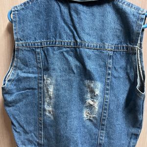 Denim short jacket