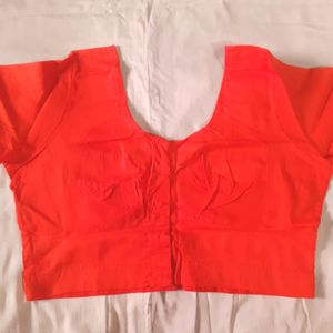 Orange Cotton Blouse Daily wear Blouses 32