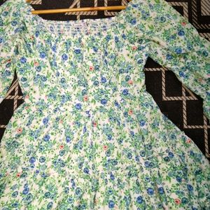 Victorian Ditsy Floral Print Dress