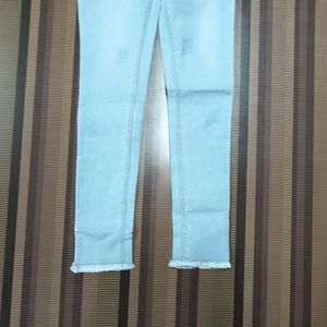 W-26 Size-30 Slim Fit Women Denim Jeans