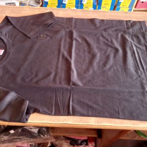 Boys Black Plain T Shirt