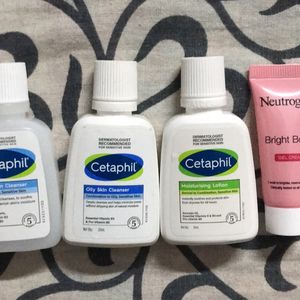 Cetaphil 3 + Neutrogena Gel 1