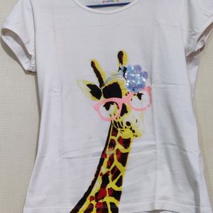 White Giraffe Tee