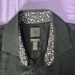 H&M Slim Fit Formal Black Shirt