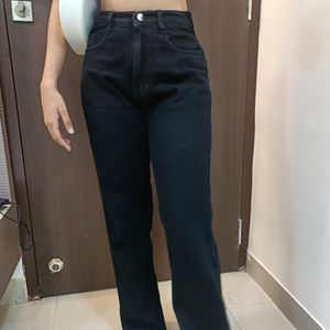 Black Straight Leg Jeans