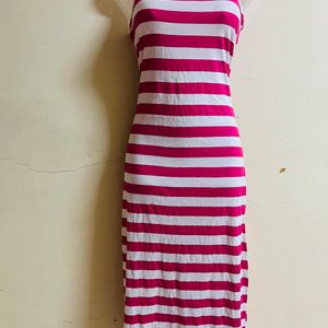 Korean Long Designer Pink One Piece