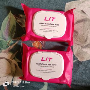 Myglamm Lit Makeup Remover Wipes Pack Of 2