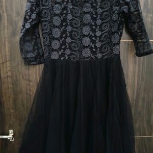 Black Net Frock