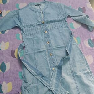 Denim Kurta For Fomal Wear