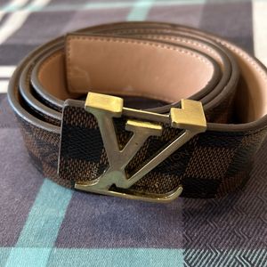 LV Brown Golden Belt