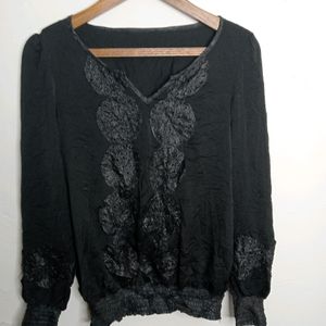 Black Casual Top (Girl' s)