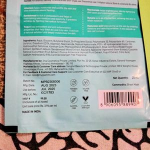 Pack Of 4 Sheet Mask