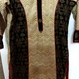 Pure Cotton Fabric Formal Kurti