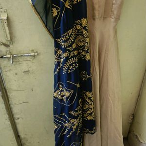 Simple Yet Elegant Gown With Beautiful Dupatta