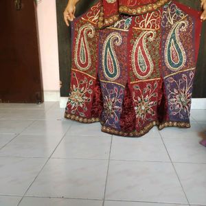 Wedding Saree Cum Lehenga