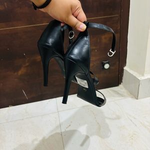 Women Black Pencil Heels