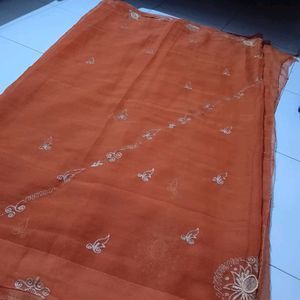 "Discount Offer" Organza Saree With Blouse