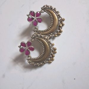 Chandbali Earrings Dual Tone