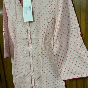 Aurelia Pink Cotton Kurti