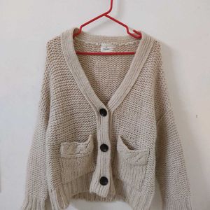 Pullover Cardigan Sweater