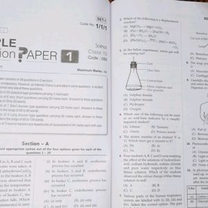 Vidya Sample Questions Papers 2022-2023