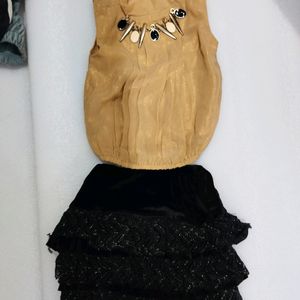 Kids Top Skirt Set