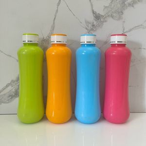 Colourful Fridge Bottle Set Of 4