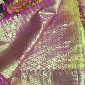 Pattu Saree With Blouse 36 Size