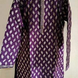 Mens Ethenic Wear Kurta With Churidar Bottom