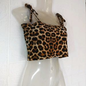 TIGER PRINT SHEIN BRALETTE TOP