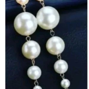 Pearl Long Earrings