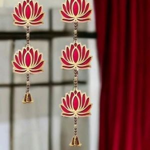 💥Diwali Offer💥3-tier set of 2 Lotus Bell Hanging