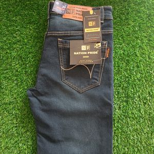 Men's Formal Navy Blue Denim Jeans