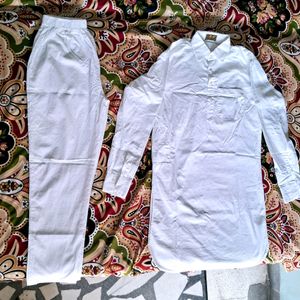 (30₹*)💥90%Off Boy's White Kurta Pajama