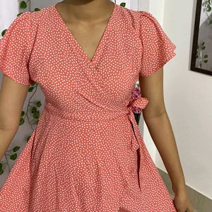 Wrap Pink Dress