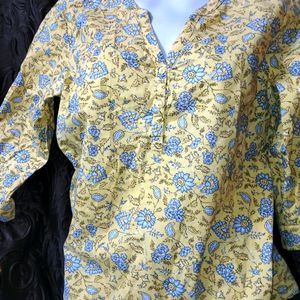 Yellow Floral Print Tunic From Max