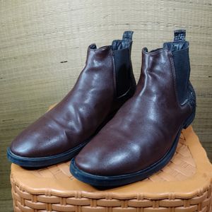 Brown Fox Leather Pro Guard Ankle Casual Men Boots