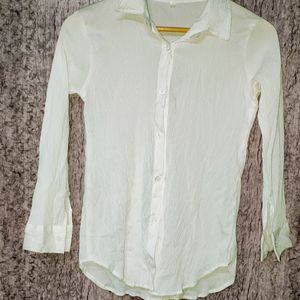 Pure White New Shirt Crush Material For Womens Fas