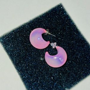 Jewels Galaxy Baby Pink Studs Earrings 💞