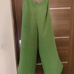 Green Colored Suit Set With Palazzo And Dupatta