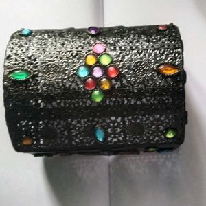 Ethnic Colour Stone Jewellery Box Big